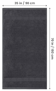 Foto 2 | Toalla De Baño Utopia Towels Luxurious Jumbo, 100% Algodón, 600 G/m², Color Gris - Venta Internacional.