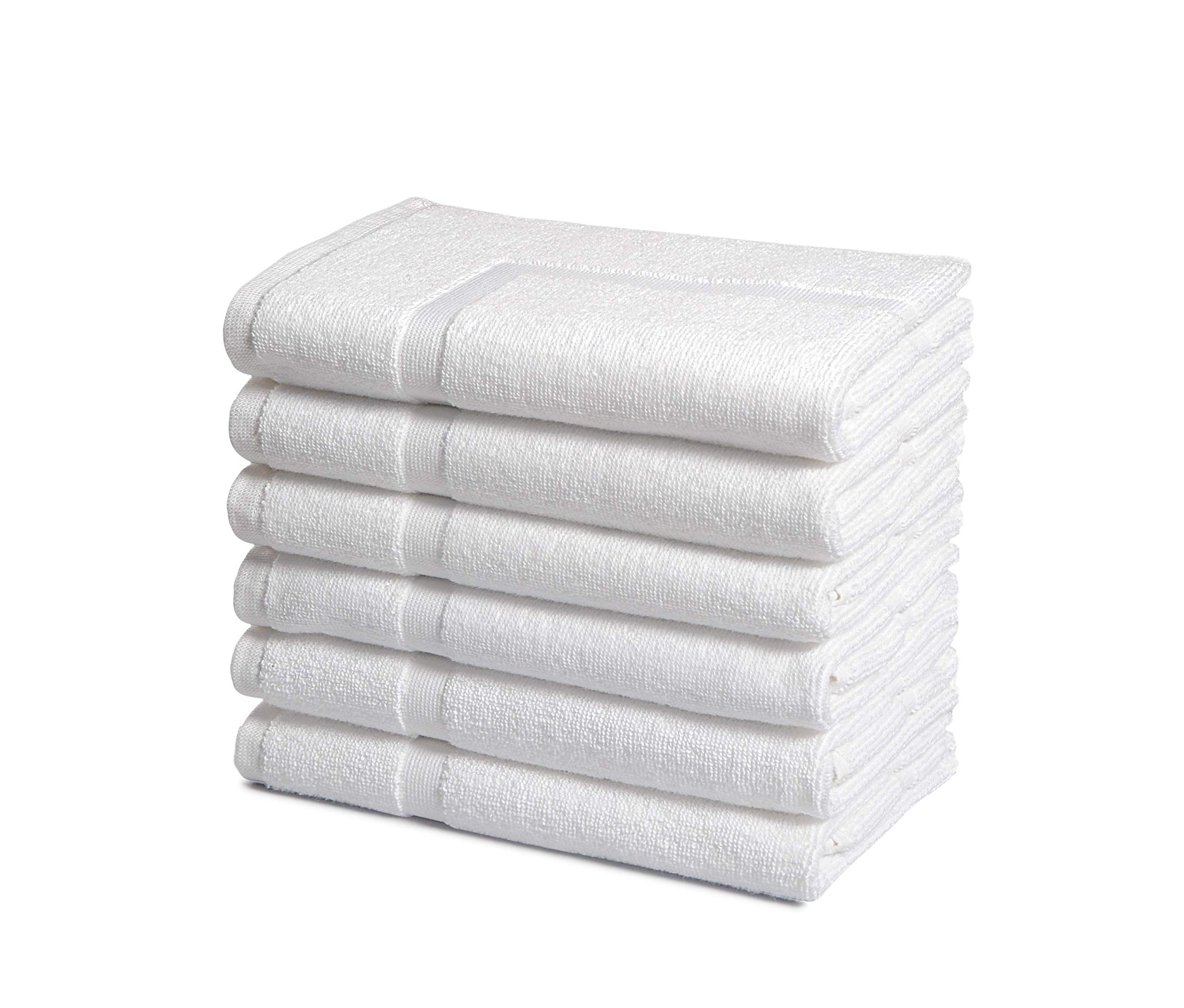 Foto 2 pulgar | Juego de Toallas de Baño Amazon Basics 6 Unidades Blancas - Venta Internacional