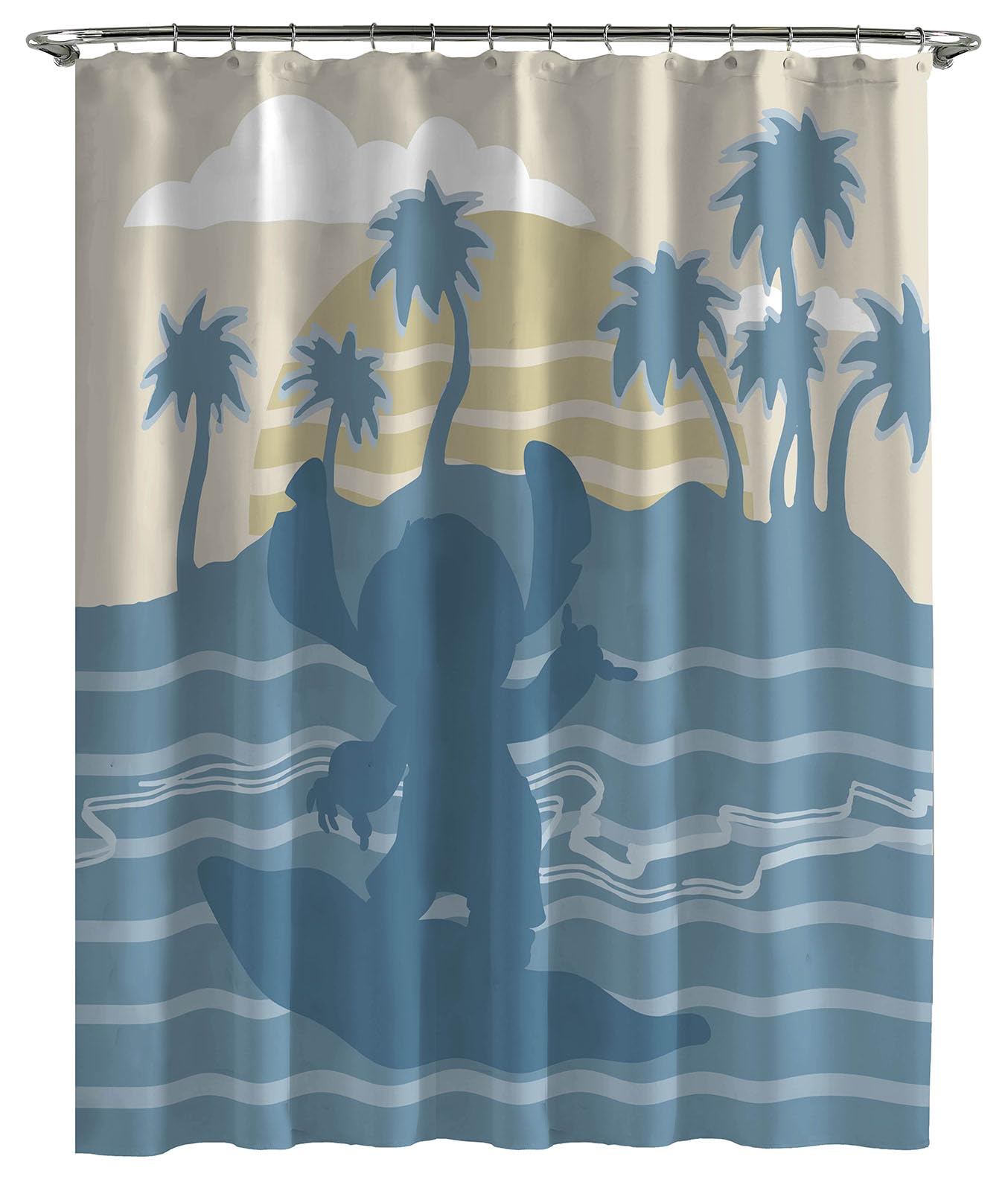 Cortina De Ducha Jay Franco Disney Lilo And Stitch 178 X 183 Cm - Venta Internacional. $874