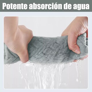 Foto 4 | Toallas De Baño Belug 3 Piezas Gris Oscuro + Gris Claro + Beige