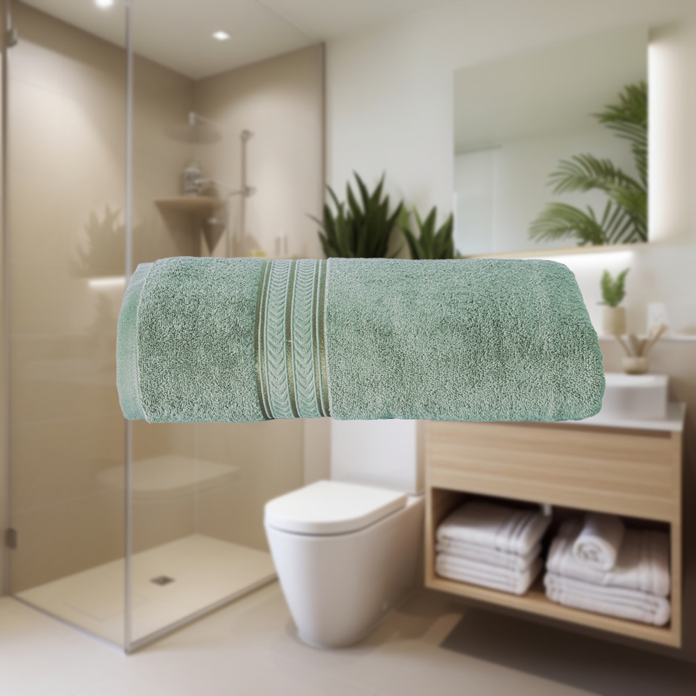 Foto 2 | Toalla Medio Baño Encanto Menta Poliéster Concord