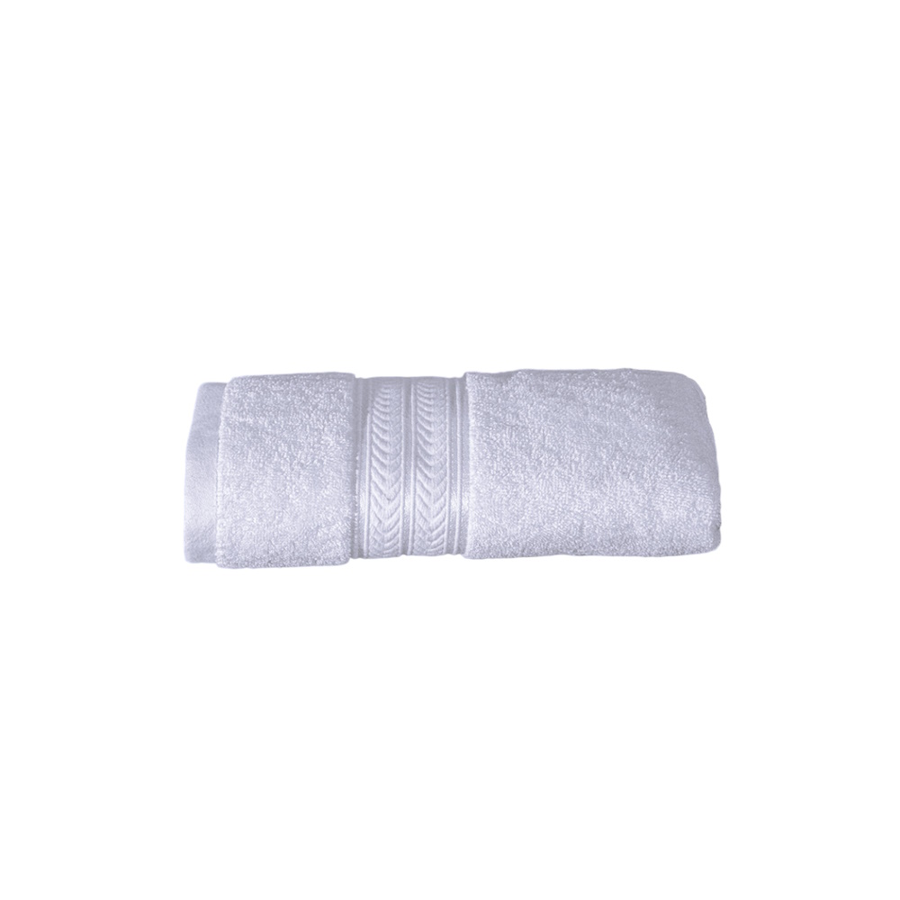 Toalla Manos Premium Blanco Poliéster Concord