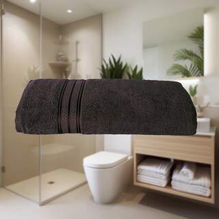 Foto 2 | Toalla Baño Completo Premium Negro Poliéster Concord
