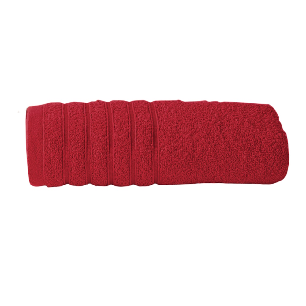 Toalla Baño Completo Encanto Rojo Poliéster Concord