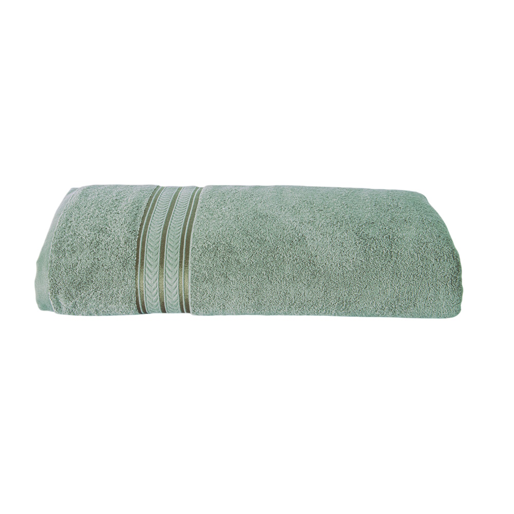 Toalla Baño Completo Premium Menta Poliéster Concord