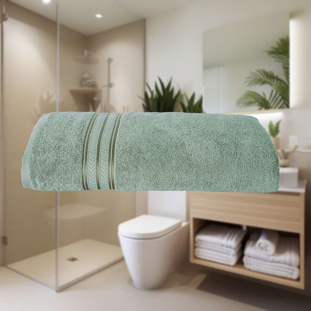 Foto 3 pulgar | Toalla Baño Completo Premium Menta Poliéster Concord