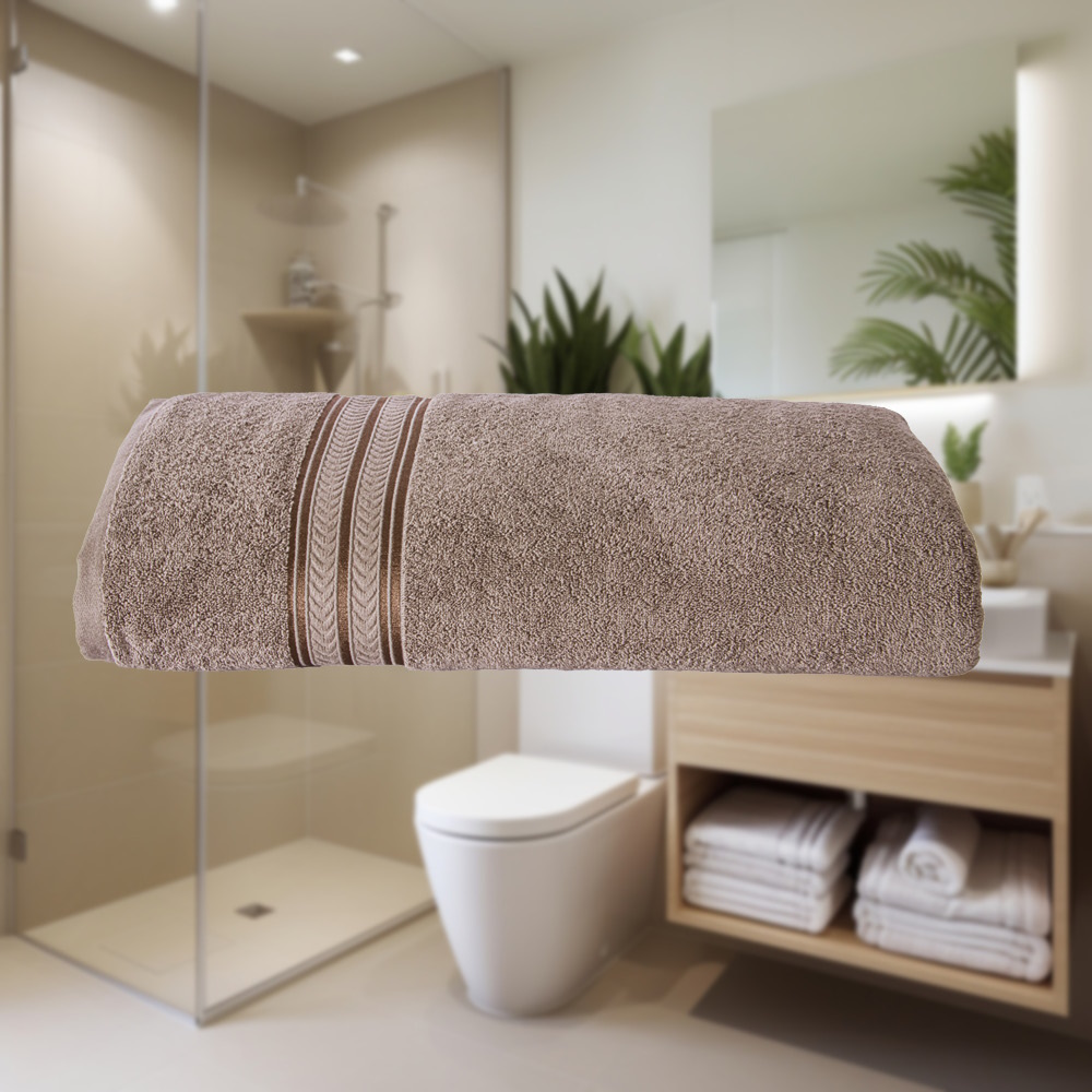 Foto 3 pulgar | Toalla Baño Completo Premium Gris Fuerte Poliéster Concord