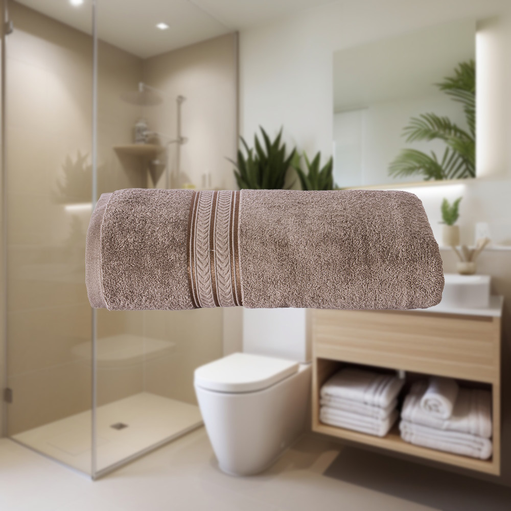 Foto 2 | Toalla Medio Baño Encanto Gris Fuerte Poliéster Concord