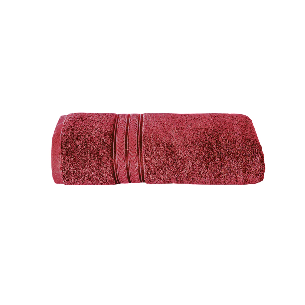 Toalla Medio Baño Encanto Vino Poliéster Concord