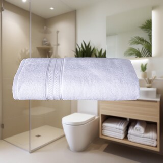 Foto 2 | Toalla Baño Completo Premium Blanco Poliéster Concord