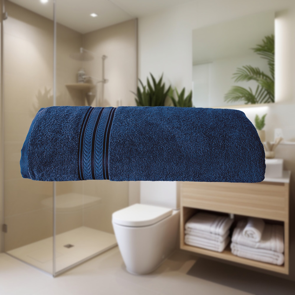 Foto 3 pulgar | Toalla Baño Completo Premium Marino Poliéster Concord