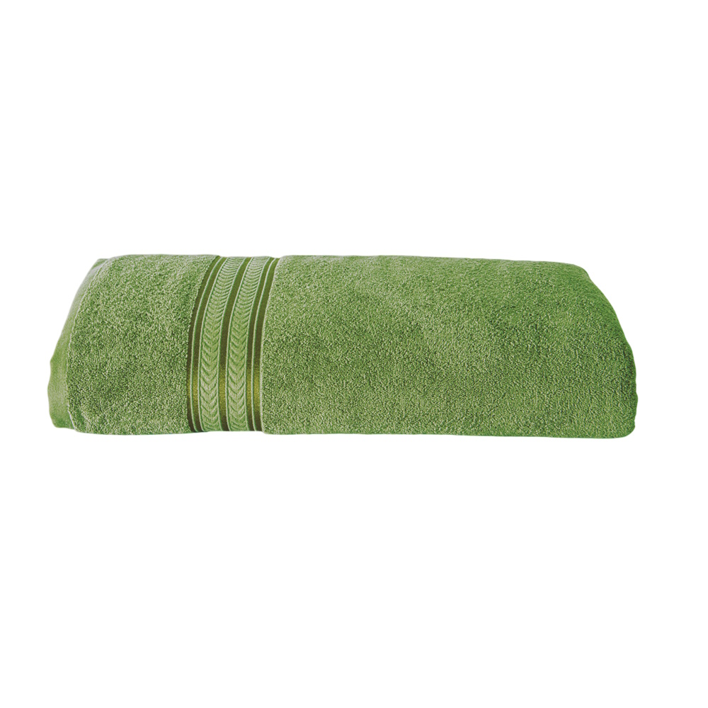 Toalla Baño Completo Premium Olivo Medio Poliéster Concord