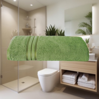 Foto 2 | Toalla Baño Completo Premium Olivo Medio Poliéster Concord