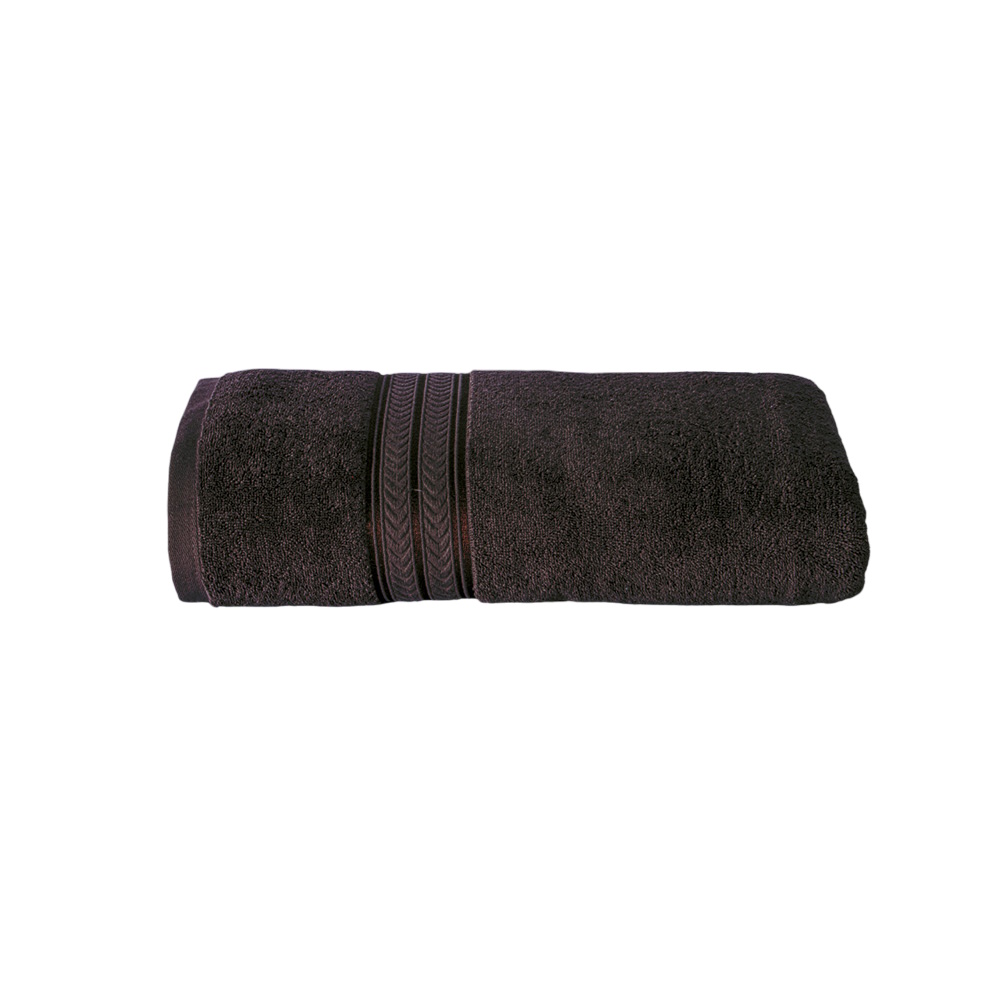 Toalla Medio Baño Encanto Negro Poliéster Concord