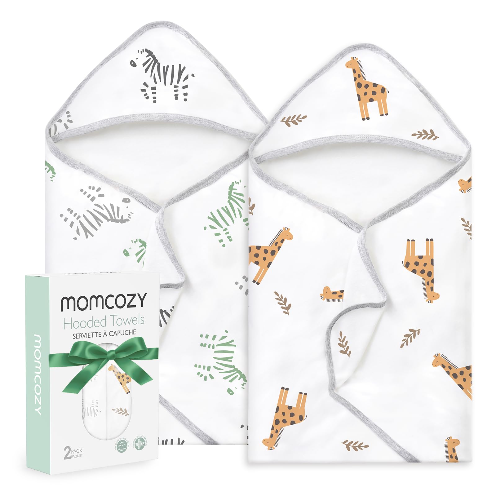 Toalla Para Bebé Momcozy Best Wishes Con Capucha, Suave Y Absorbente - Venta Internacional. $1,108