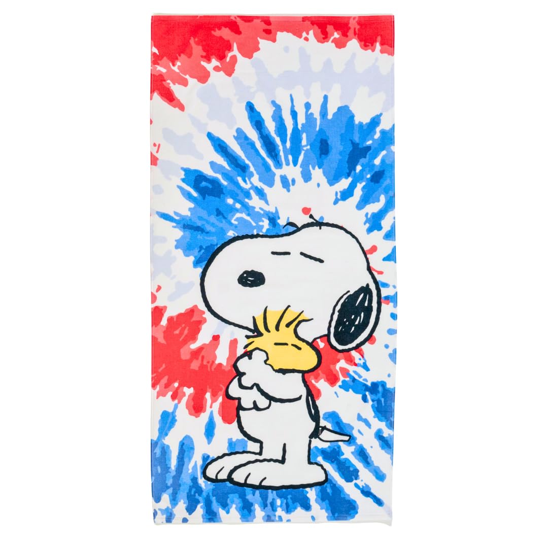 Toalla Franco Collectibles Peanuts Snoopy & Woodstock 148 X 71 Cm - Venta Internacional. $723