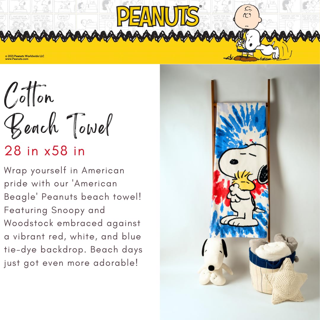 Foto 3 | Toalla Franco Collectibles Peanuts Snoopy & Woodstock 148 X 71 Cm - Venta Internacional.