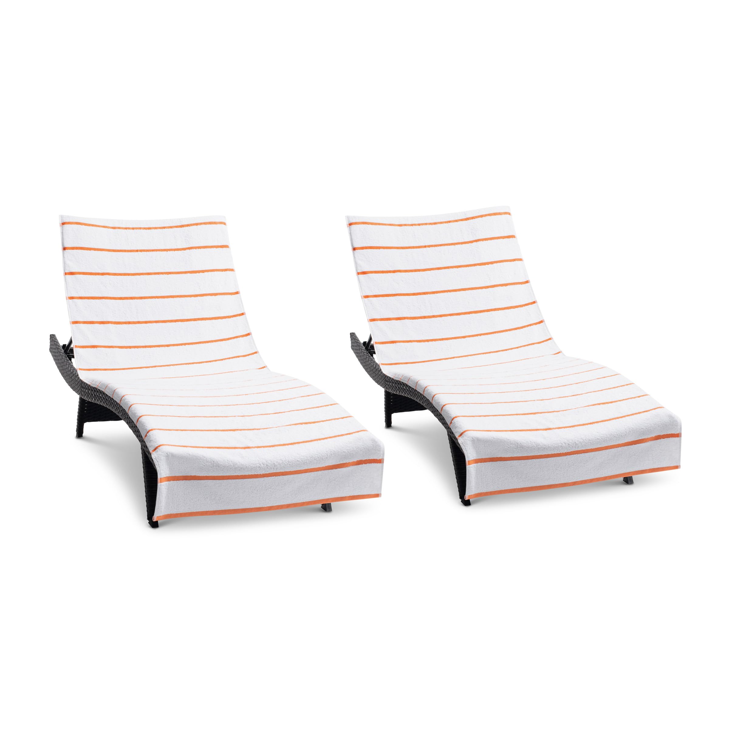 Foto 2 pulgar | Toalla De Felpa Arkwright Las Rayas Para Chaise Lounge, 100% Algodón - Venta Internacional.