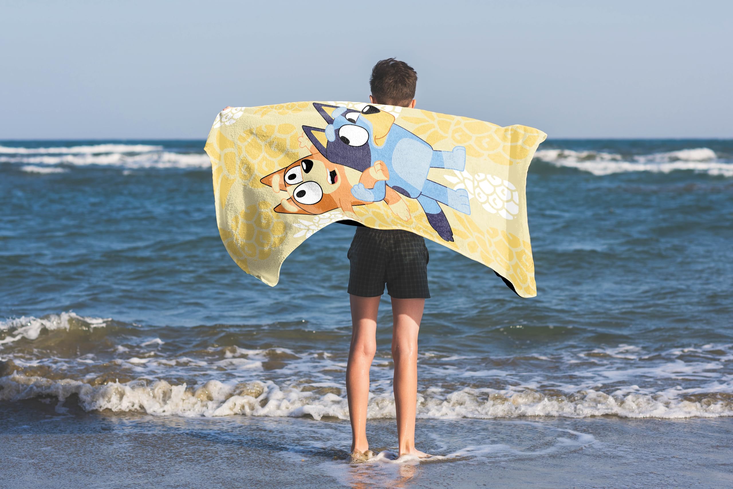 Foto 2 | Toalla De Playa Jay Franco Bluey & Bingo 100% Algodón Para Niños - Venta Internacional.