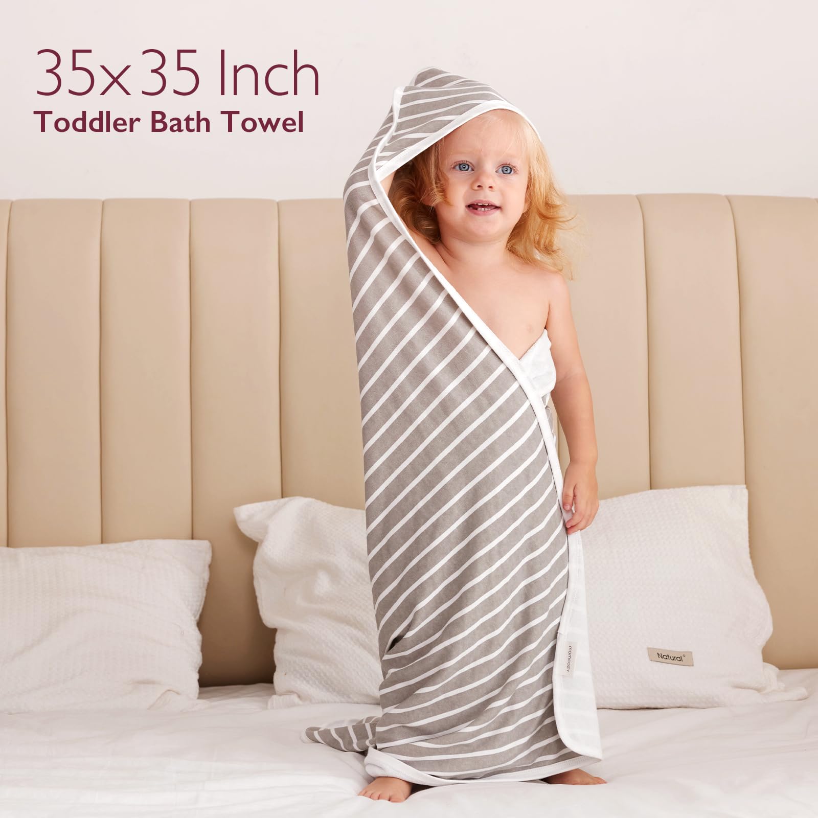 Foto 5 | Toalla Para Bebé Momcozy Con Capucha Starry Sky, 35 X 35 Pulgadas, Paquete De 2 Unidades, Algodón - Venta Internaciona