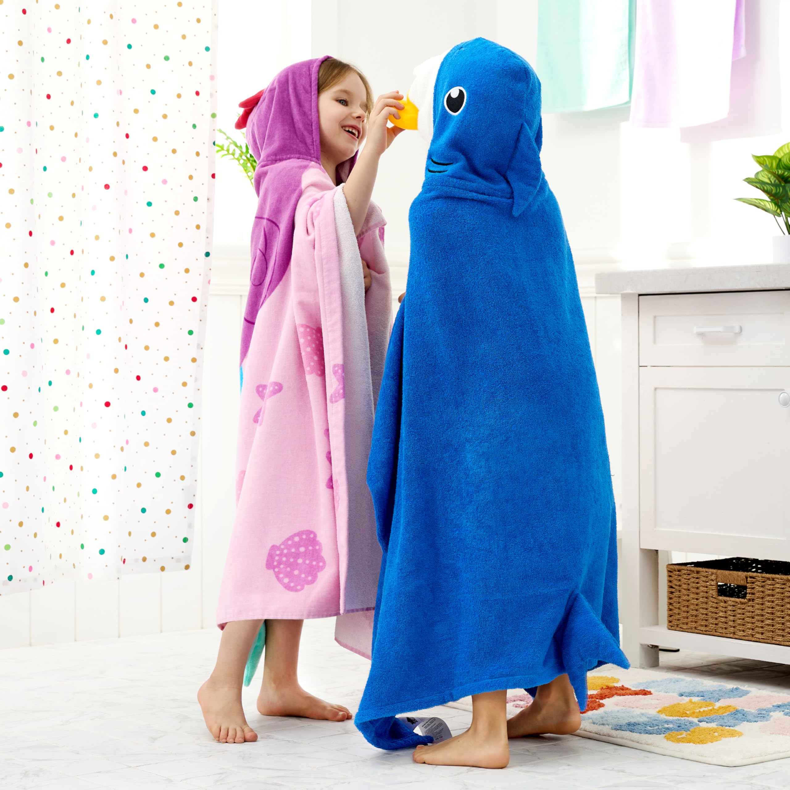 Foto 8 pulgar | Toalla Con Capucha Joiedomi Shark Para Niños De 3 A 10 Años, Algodón Suave - Venta Internacional.
