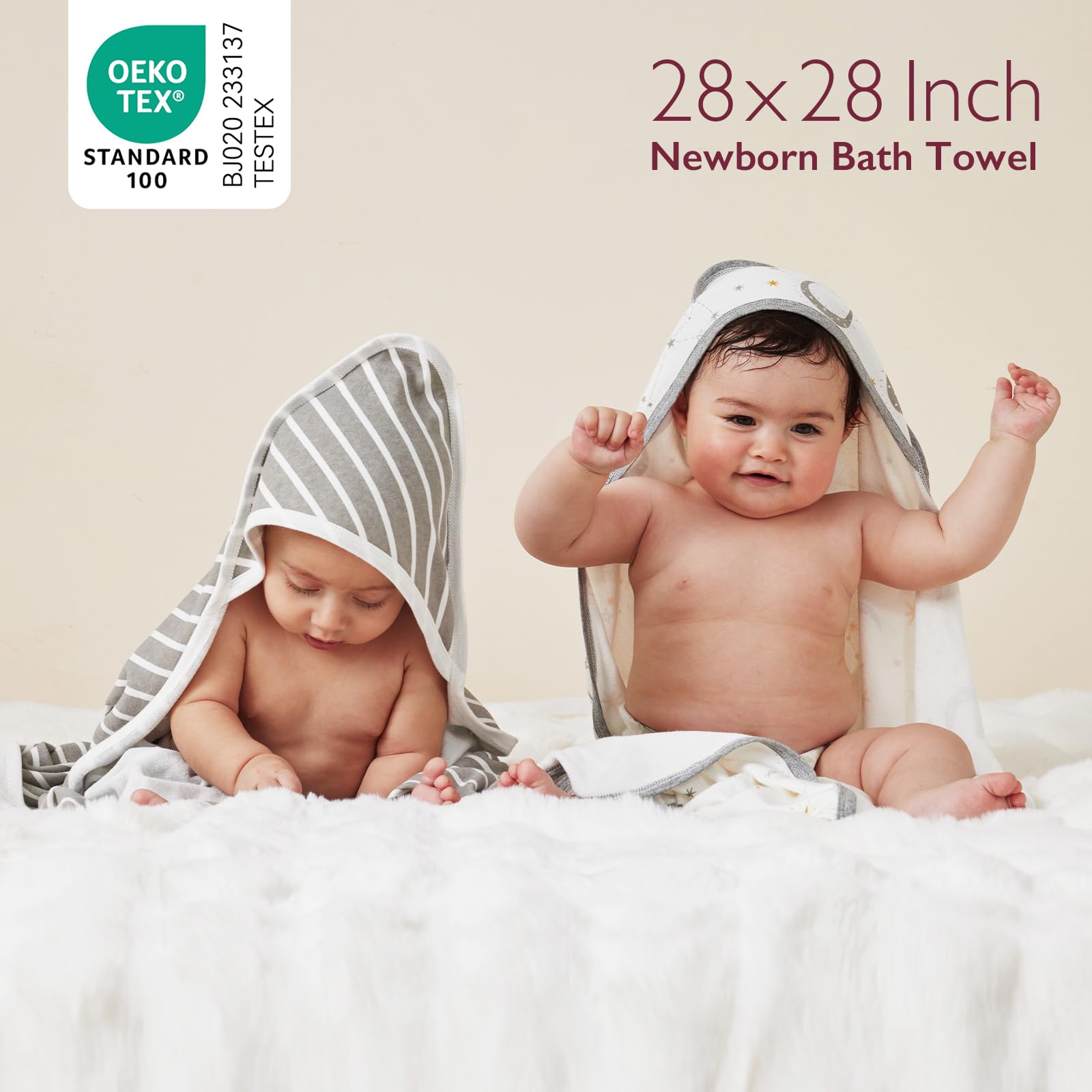 Foto 7 pulgar | Toalla Con Capucha Para Bebé Momcozy Starry Sky, 2 Unidades, Algodón, 70 X 70 Cm - Venta Internacional.