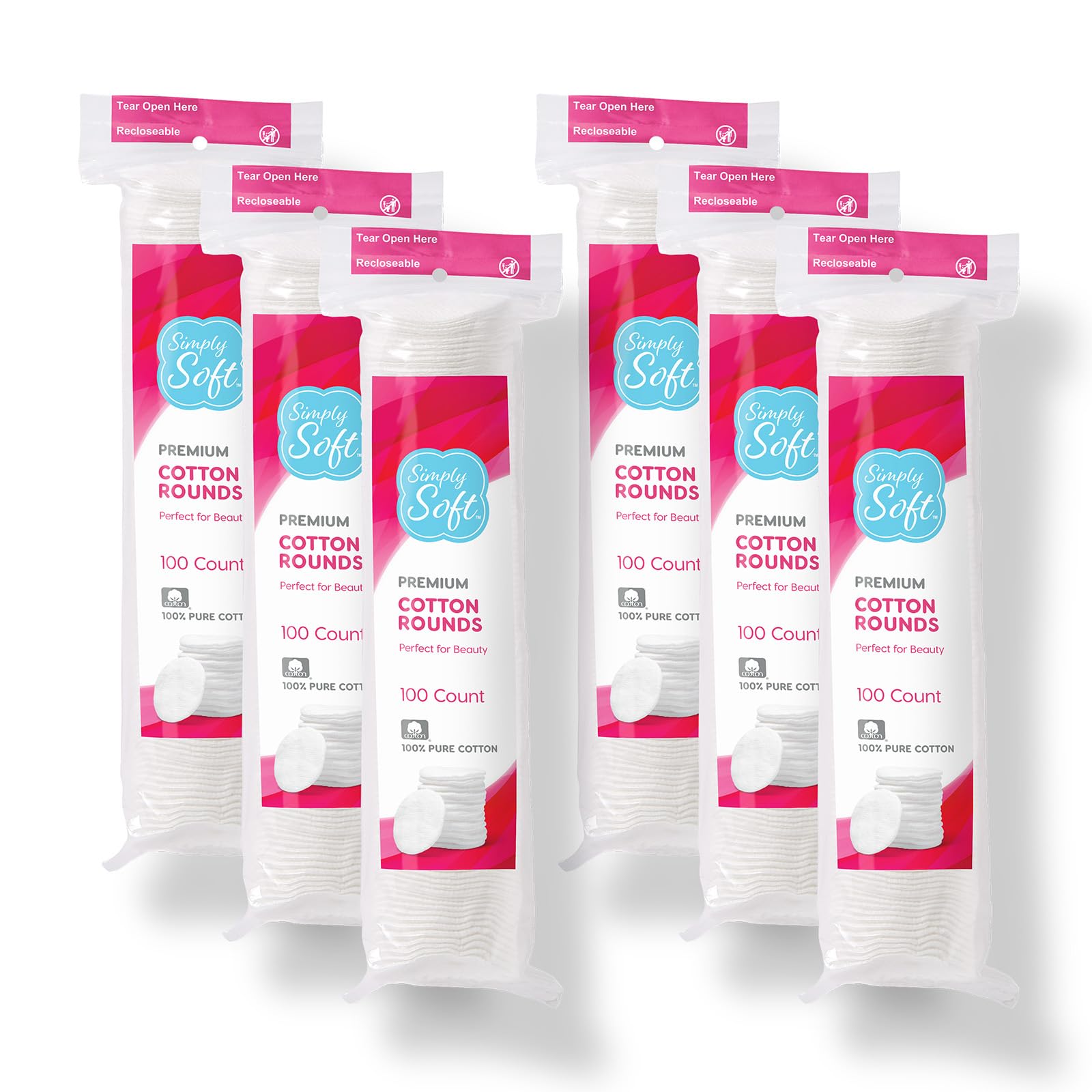 Cotton Rounds Medline Simply Soft Premium 100% Algodón X600 - Venta Internacional.
