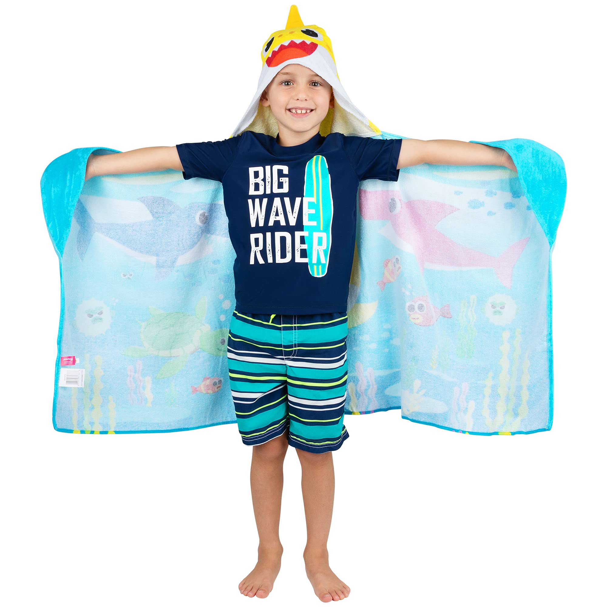 Foto 3 pulgar | Toalla Con Capucha Franco Baby Shark Supper Seas Para Niños De 3 A 7 Años - Venta Internacional.