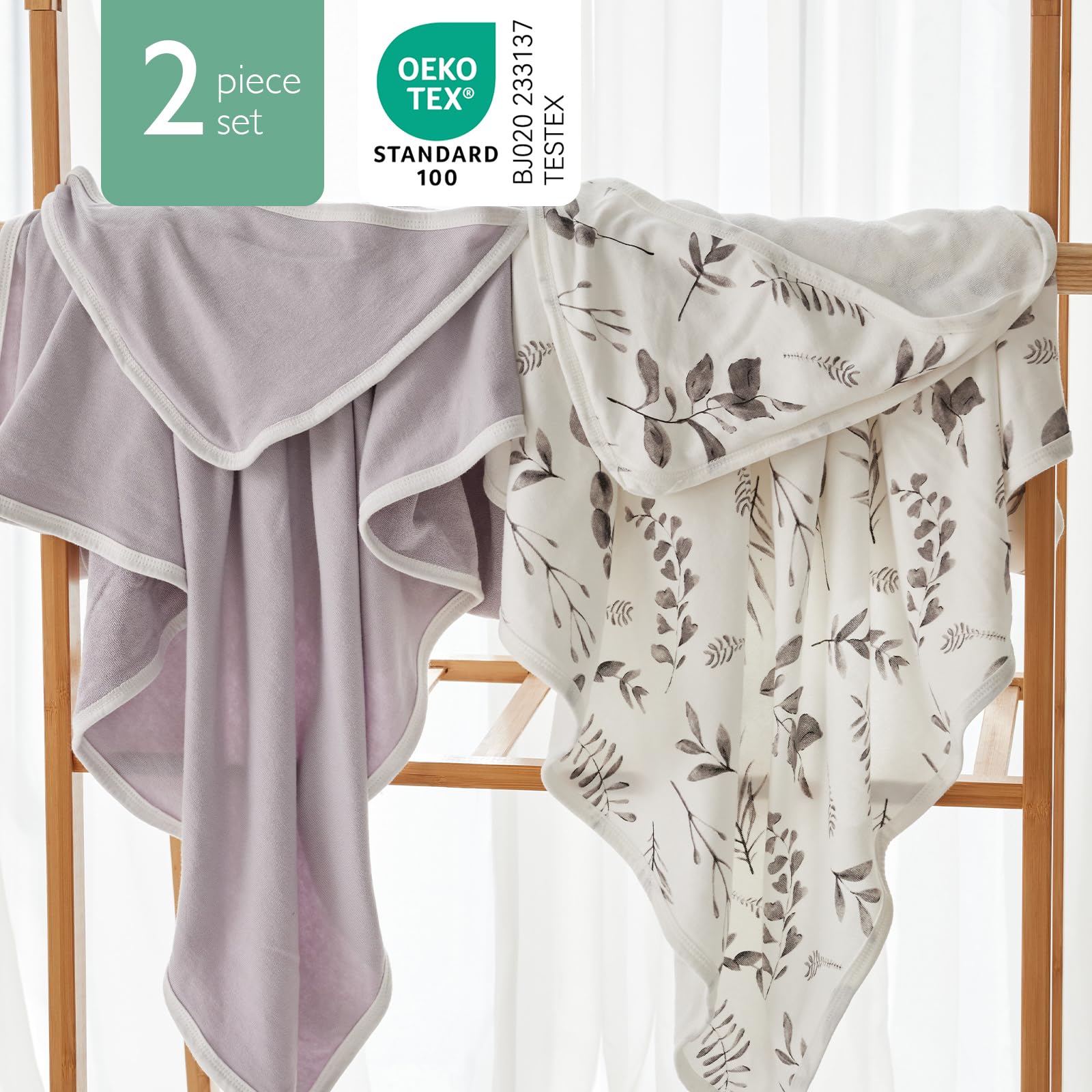 Foto 6 pulgar | Baby Towel Momcozy, Paquete De 2 Unidades, Con Capucha Y Toalla De Baño De Algodón, 35 X 35 Pulgadas - Venta Intern