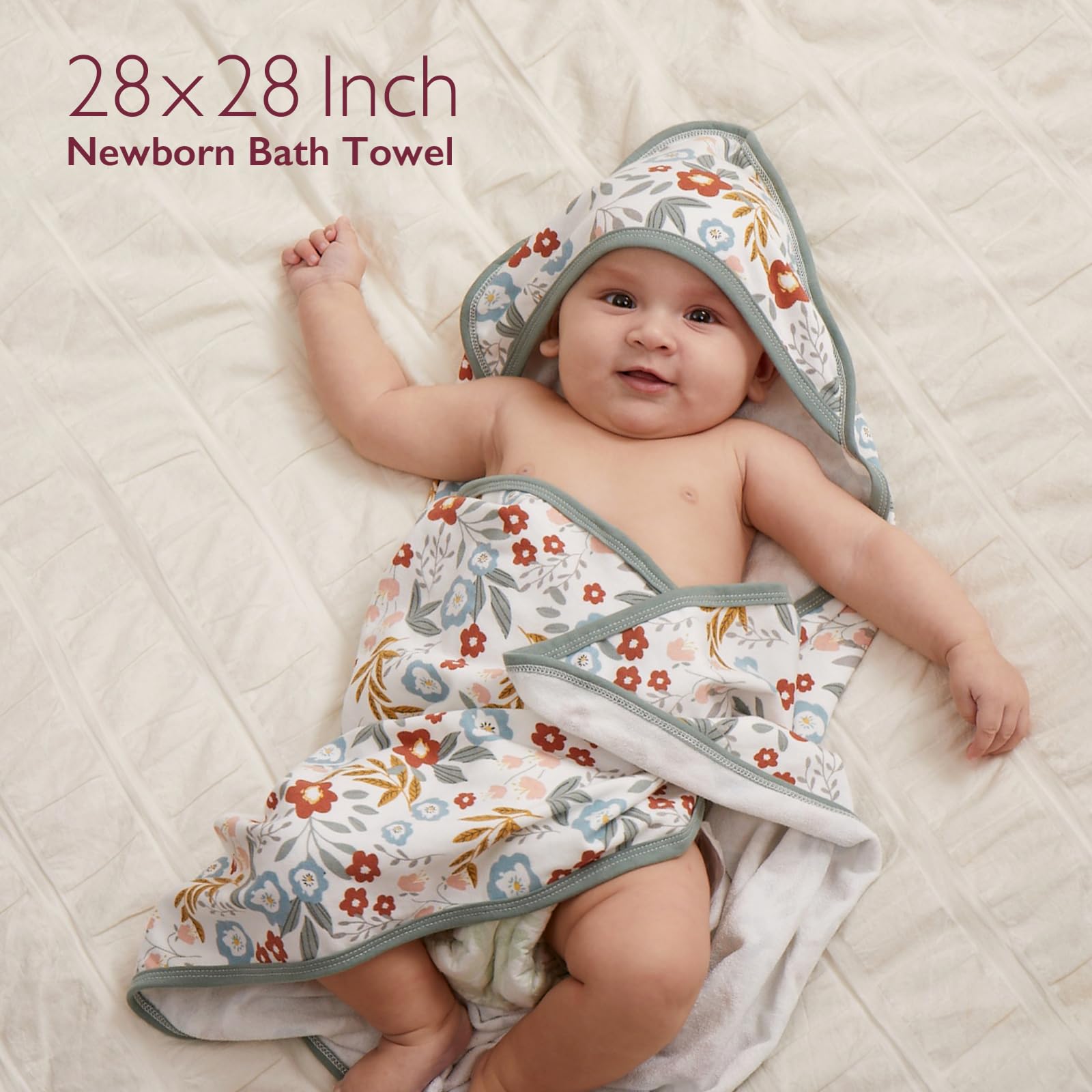 Foto 3 pulgar | Baby Towel Momcozy, Juego De 2 Toallas De Baño Con Capucha, 70 X 70 Cm - Venta Internacional.