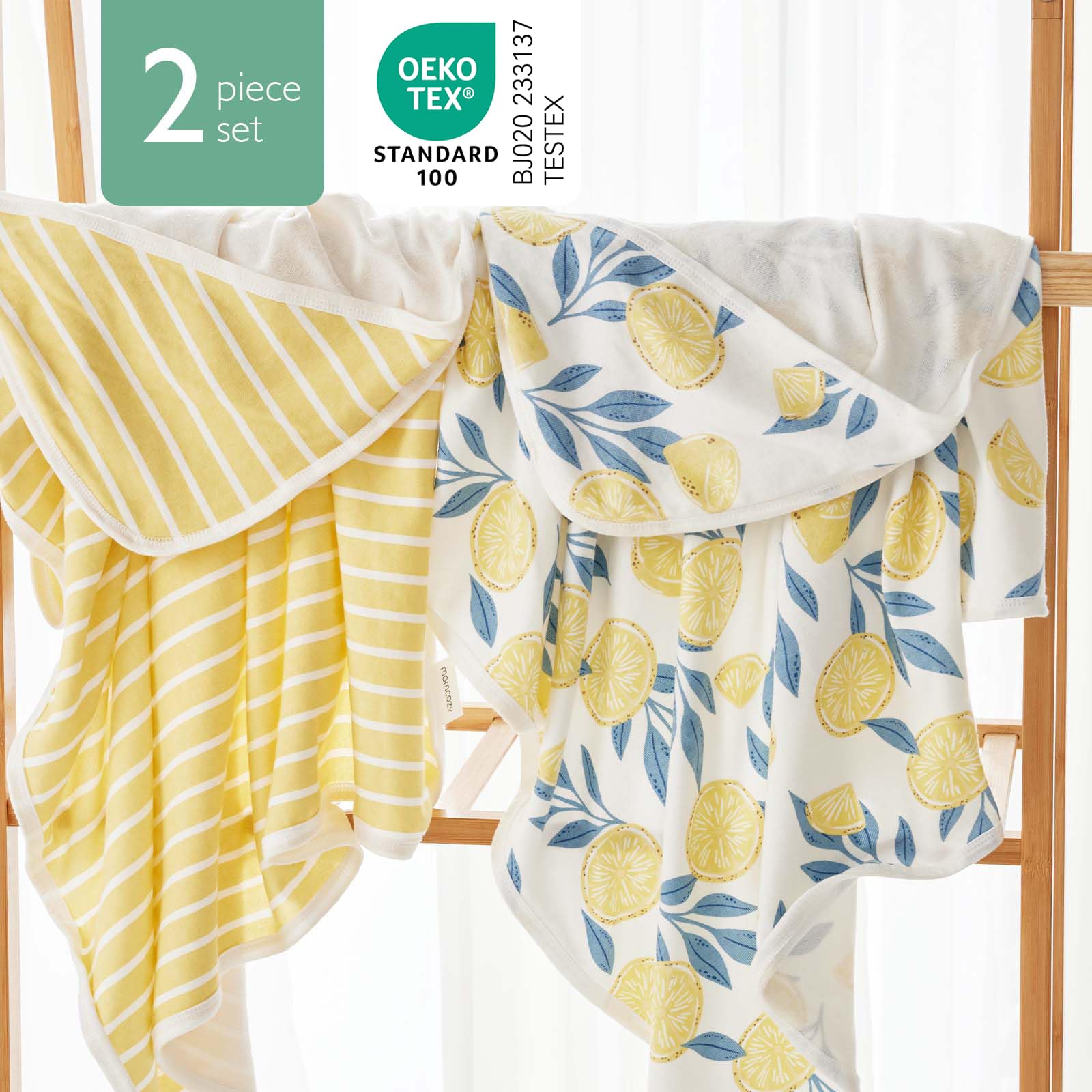 Foto 5 | Toalla De Bebé Momcozy Con Capucha, 2 Unidades, 35 X 35 Cm, Algodón, Para Niños De 0 A 3 Años - Venta Internacional.