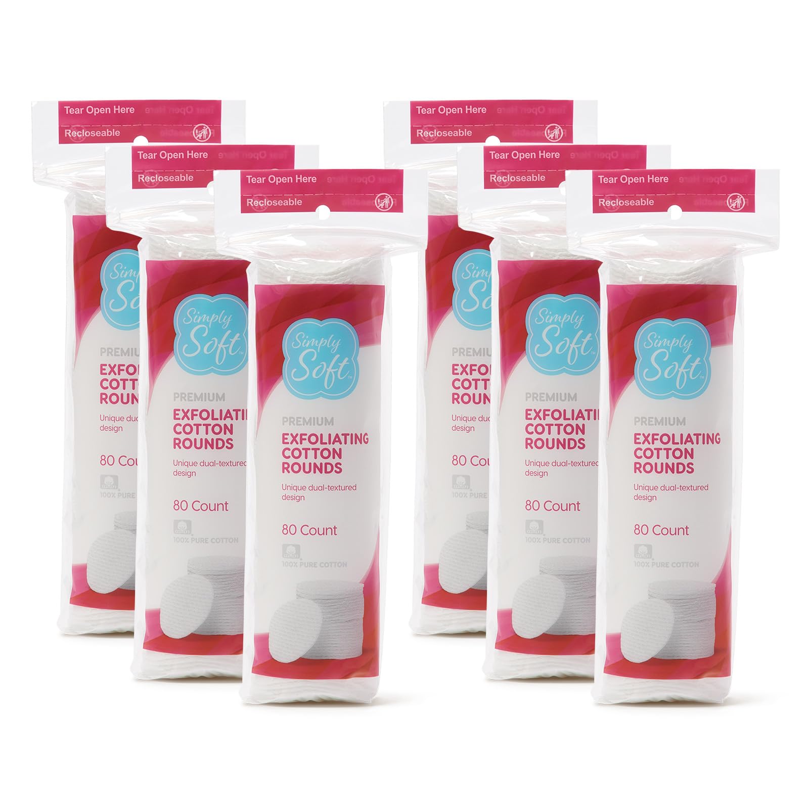 Almohadillas Redondas De Algodón Medline Simply Soft Exfoliating 480 Unidades - Venta Internacional.