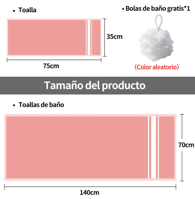 Foto 3 pulgar | Juego De Toallas De Baño Premium Xtellar, 100% Algodón, Tamaño Grande Y Mediano