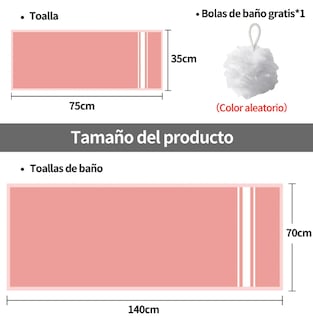 Foto 2 | Juego De Toallas De Baño Premium Xtellar, 100% Algodón, Tamaño Grande Y Mediano