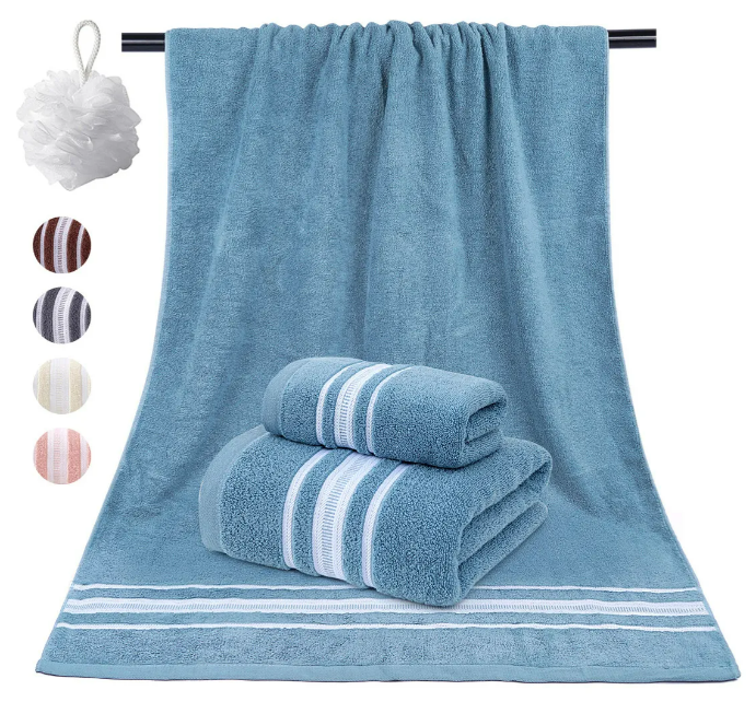 Foto 4 pulgar | Juego De Toallas De Baño Premium Xtellar, 100% Algodón, Tamaño Grande Y Mediano