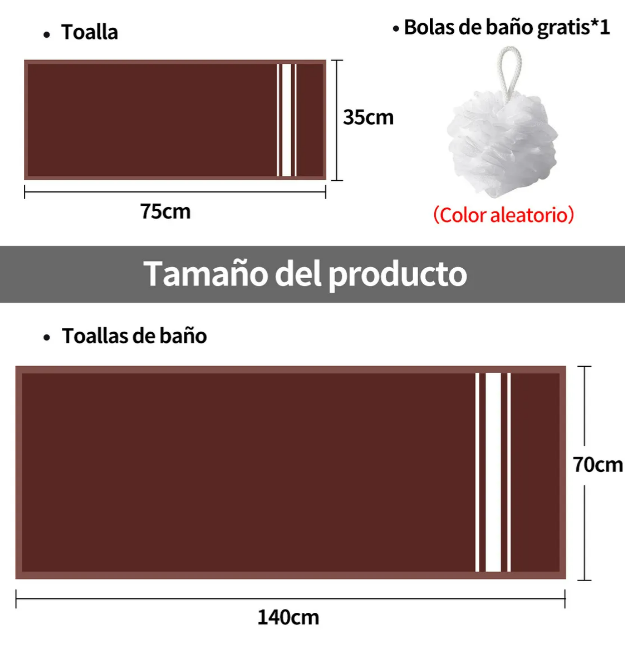 Foto 4 pulgar | Juego De Toallas De Baño Premium Xtellar, 100% Algodón, Tamaño Grande Y Mediano