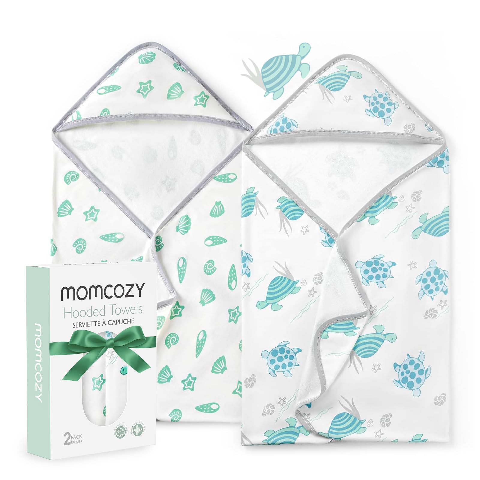 Toalla De Bebé Momcozy Con Capucha, Diseño Original, Suave Y Absorbente - Venta Internacional.