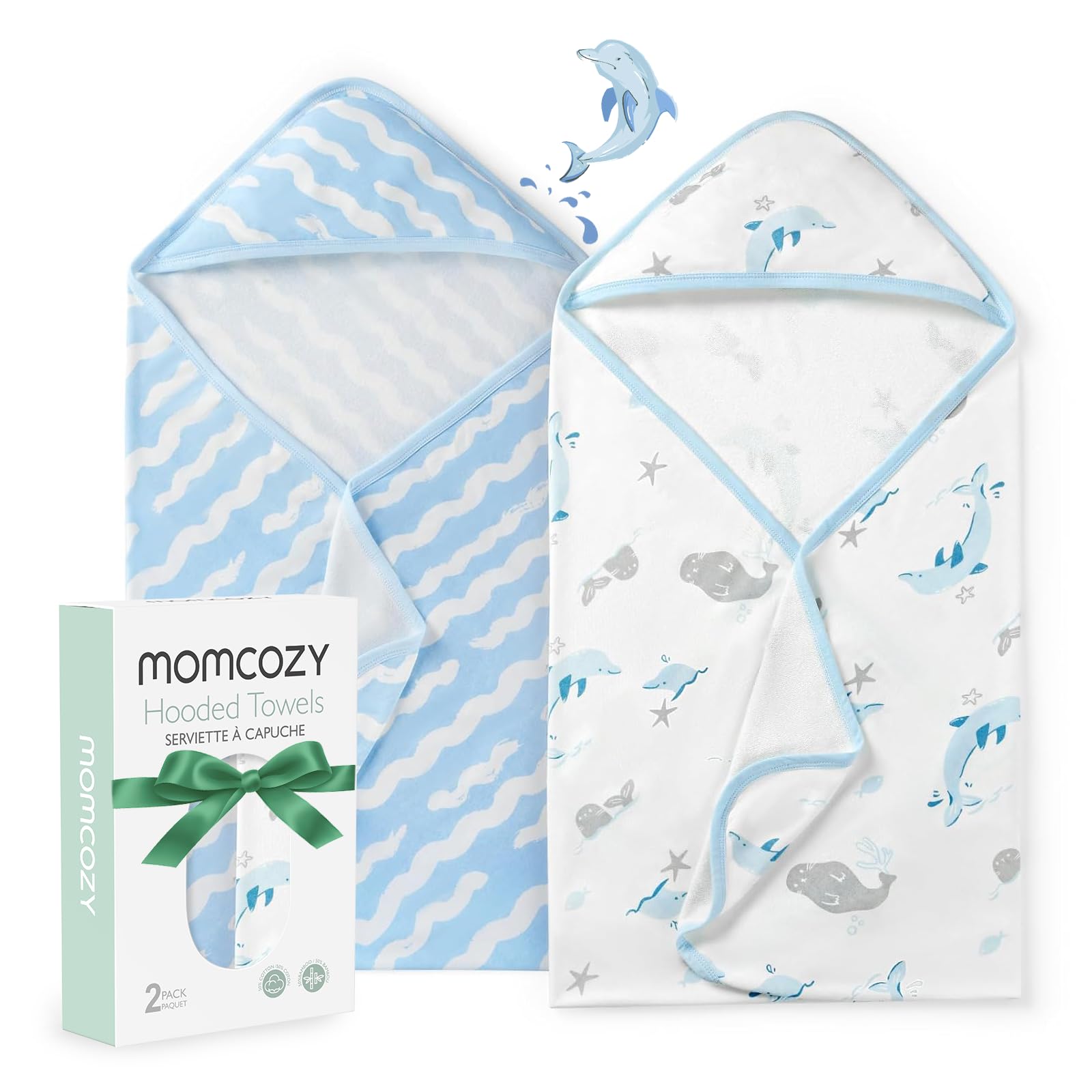 Toalla De Bebé Momcozy Con Capucha, Diseño Original, Suave Y Absorbente - Venta Internacional.