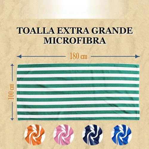 Foto 2 | Toalla Extra Grande - Microfibra Suave  Absorbente 180x100cm