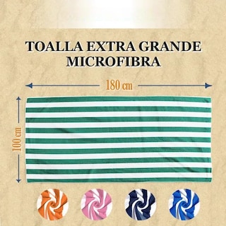 Foto 2 | Toalla Extra Grande - Microfibra Suave Absorbente 180x100cm