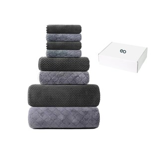 Foto 1 | 8pcs Juego Toallas Baño Grande Lana Coral Suave Eo Safe Imports Esi-20779 Multicolor