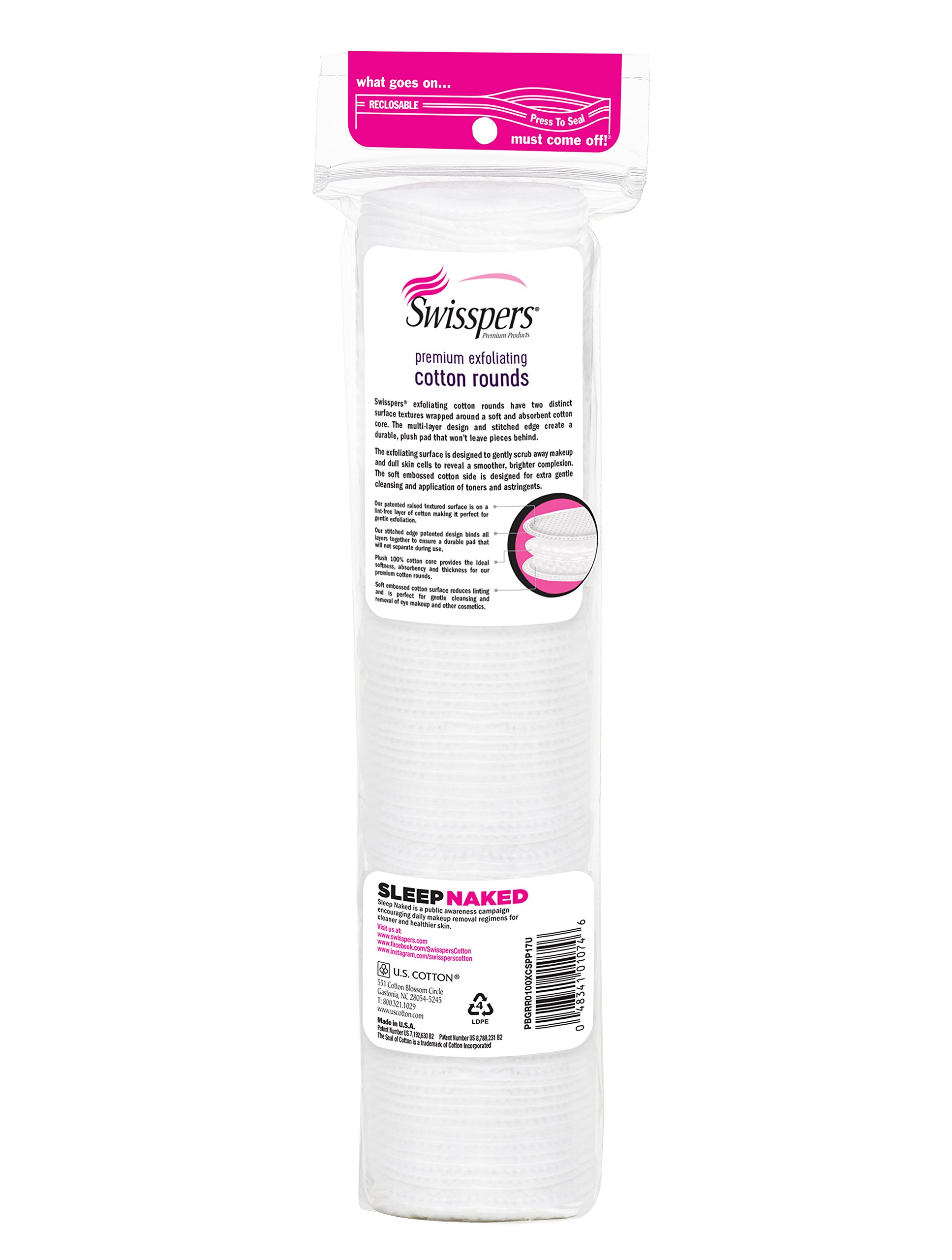 Foto 3 | Cotton Rounds Swisppers Premium  100% Algodón Natural  600 Unidades - Venta Internacional.