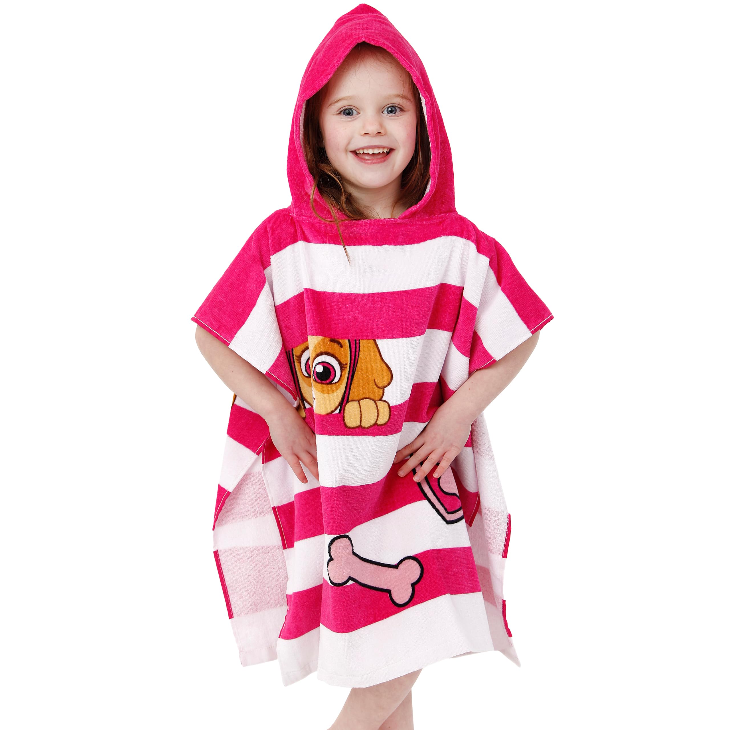 Foto 4 pulgar | Poncho con Capucha Paw Patrol Skye color Rosa para Niñas - Venta Internacional