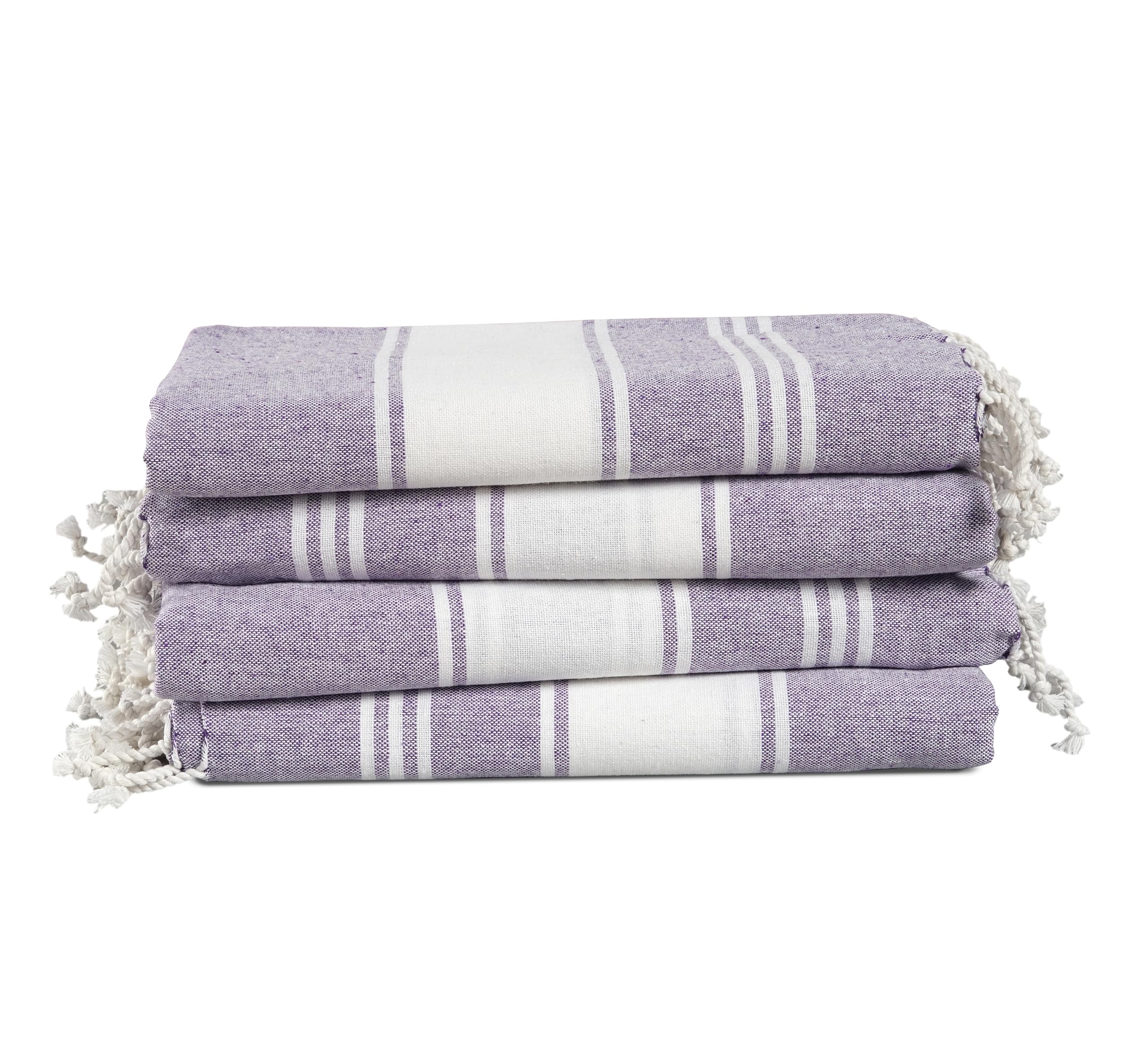 Juego De 4 Toallas Turcas De Gran Tamaño De Beach Towel Lane Linen - Venta Internacional.