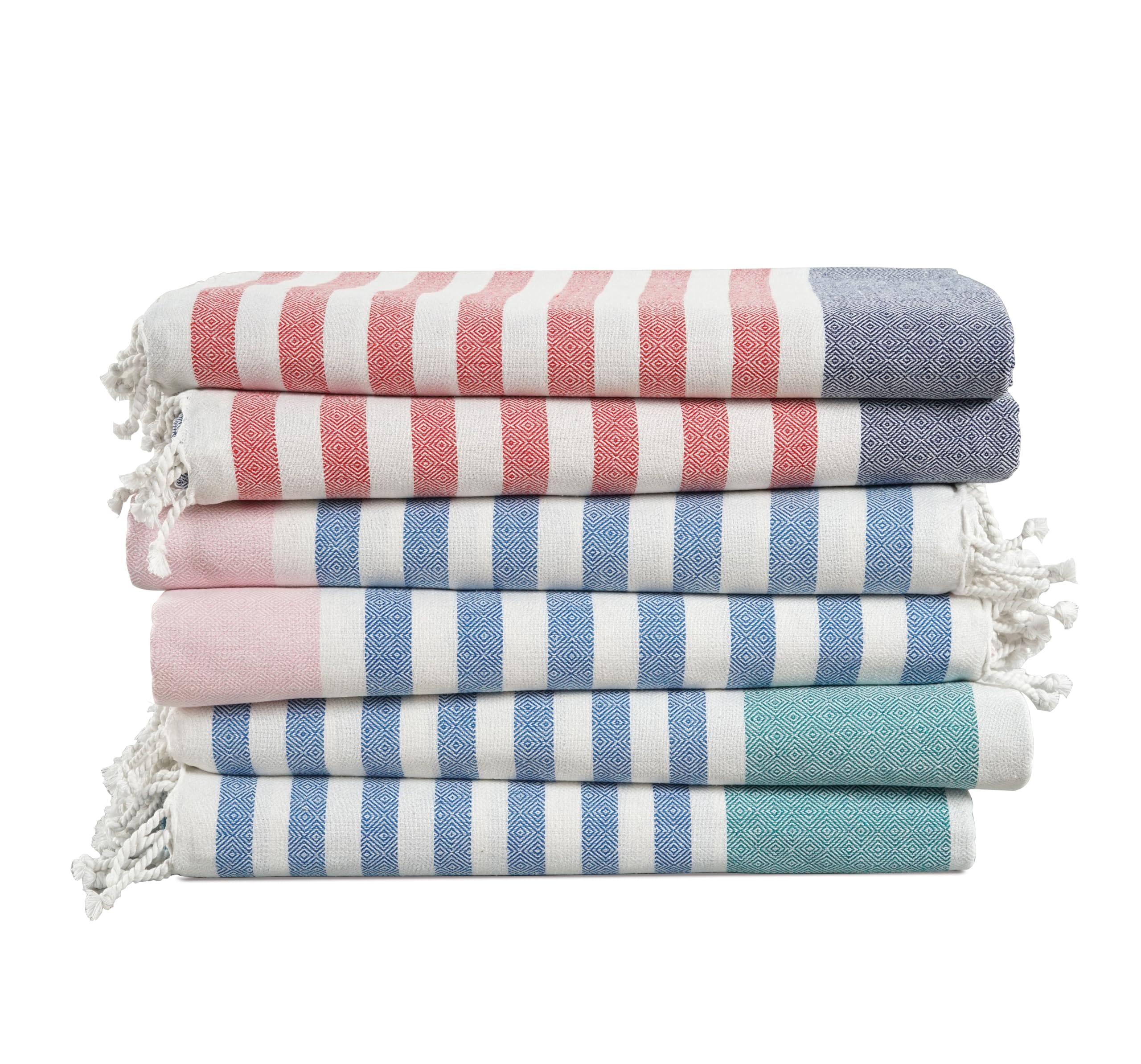 Toallas De Playa Lane Linen, Paquete De 6 Unidades, Sobredimensionadas, 100% Lino - Venta Internacional. $1,160