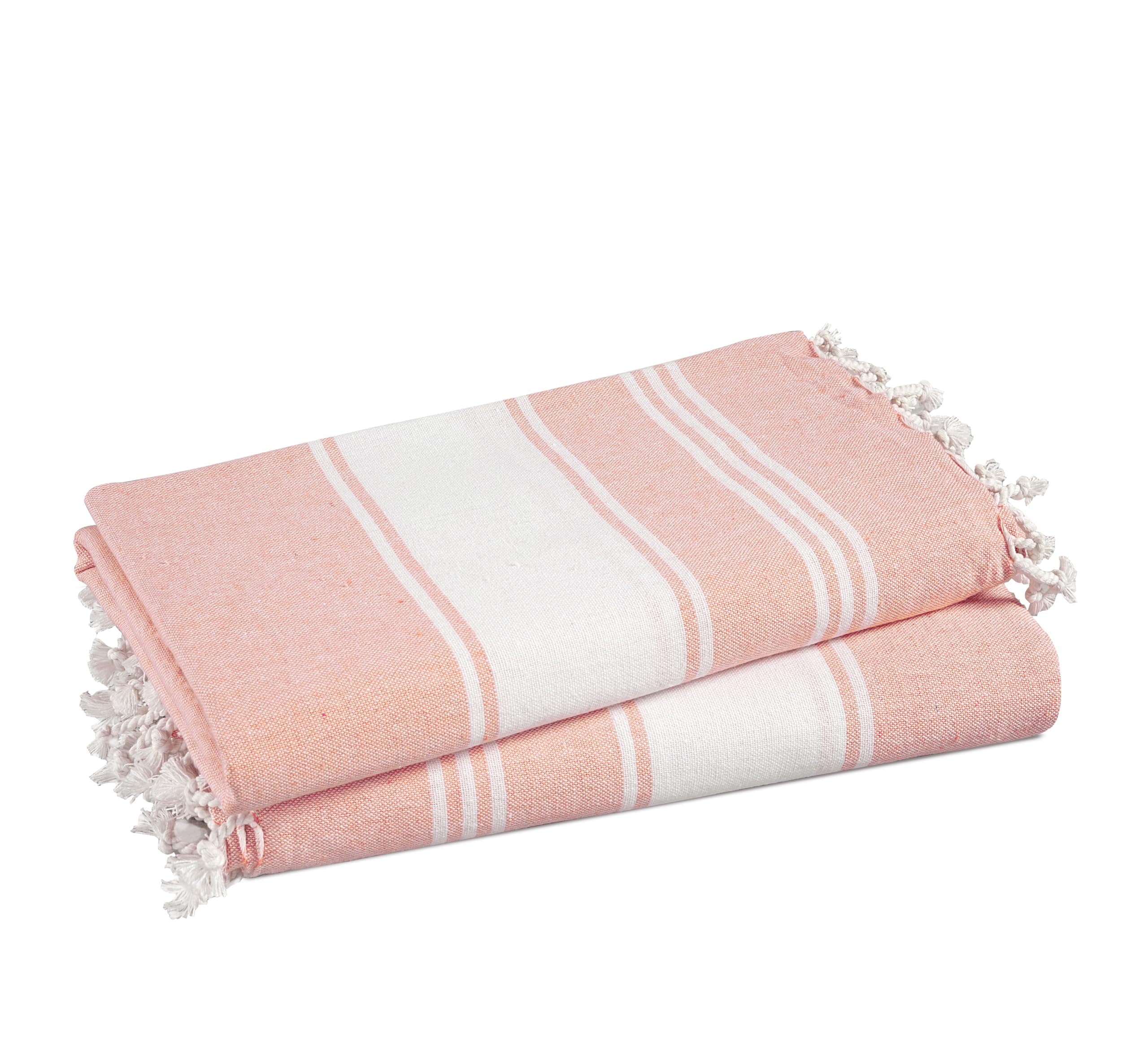 Toalla De Playa Lane Linen Toallas De Piscina Grandes, Paquete De 2 Unidades, 100% Lino - Venta Internacional. $636