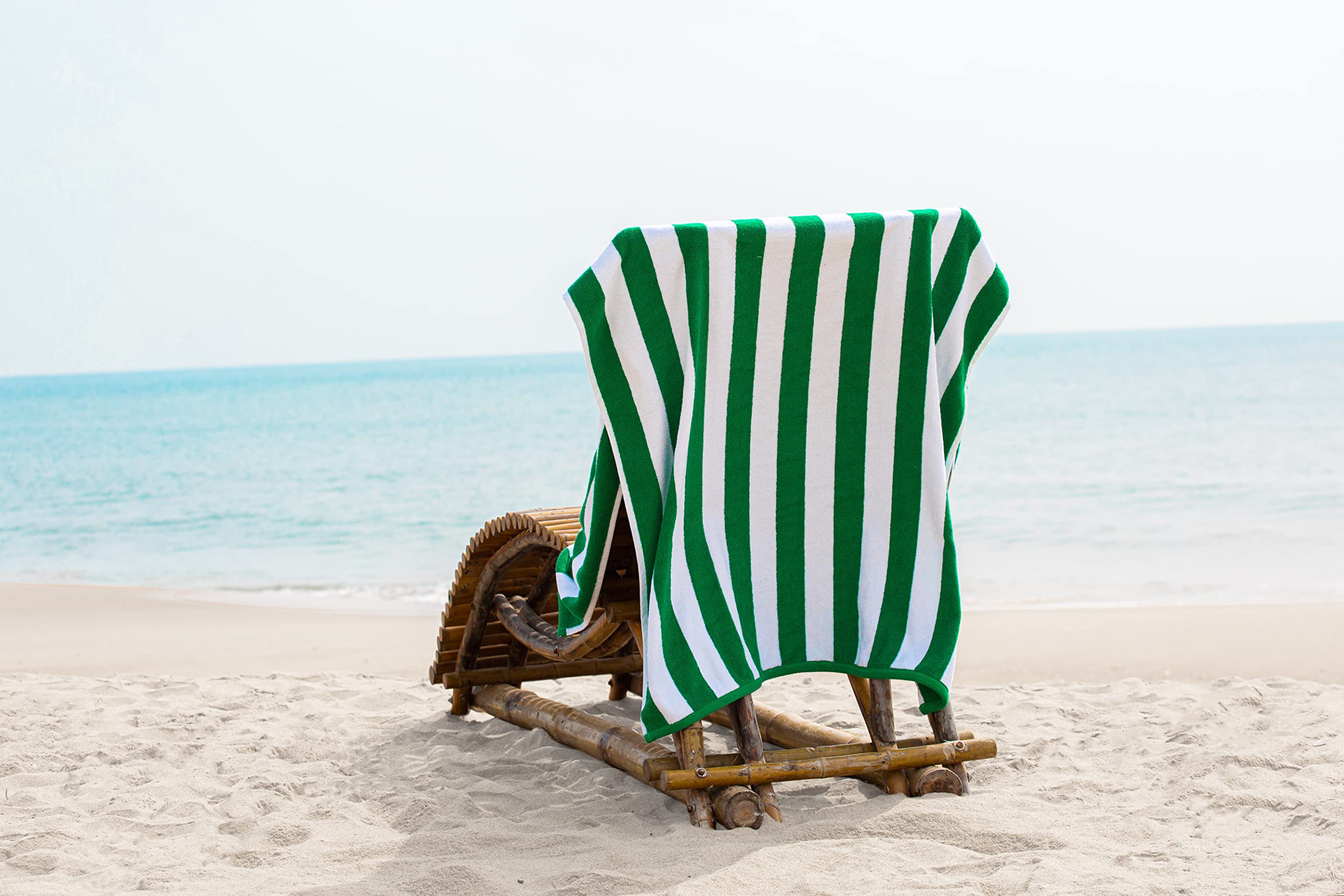 Foto 4 pulgar | Toallas De Playa Lane Linen, 100% Algodón, Para Piscina, Paquete De 2, Color Verde - Venta Internacional.