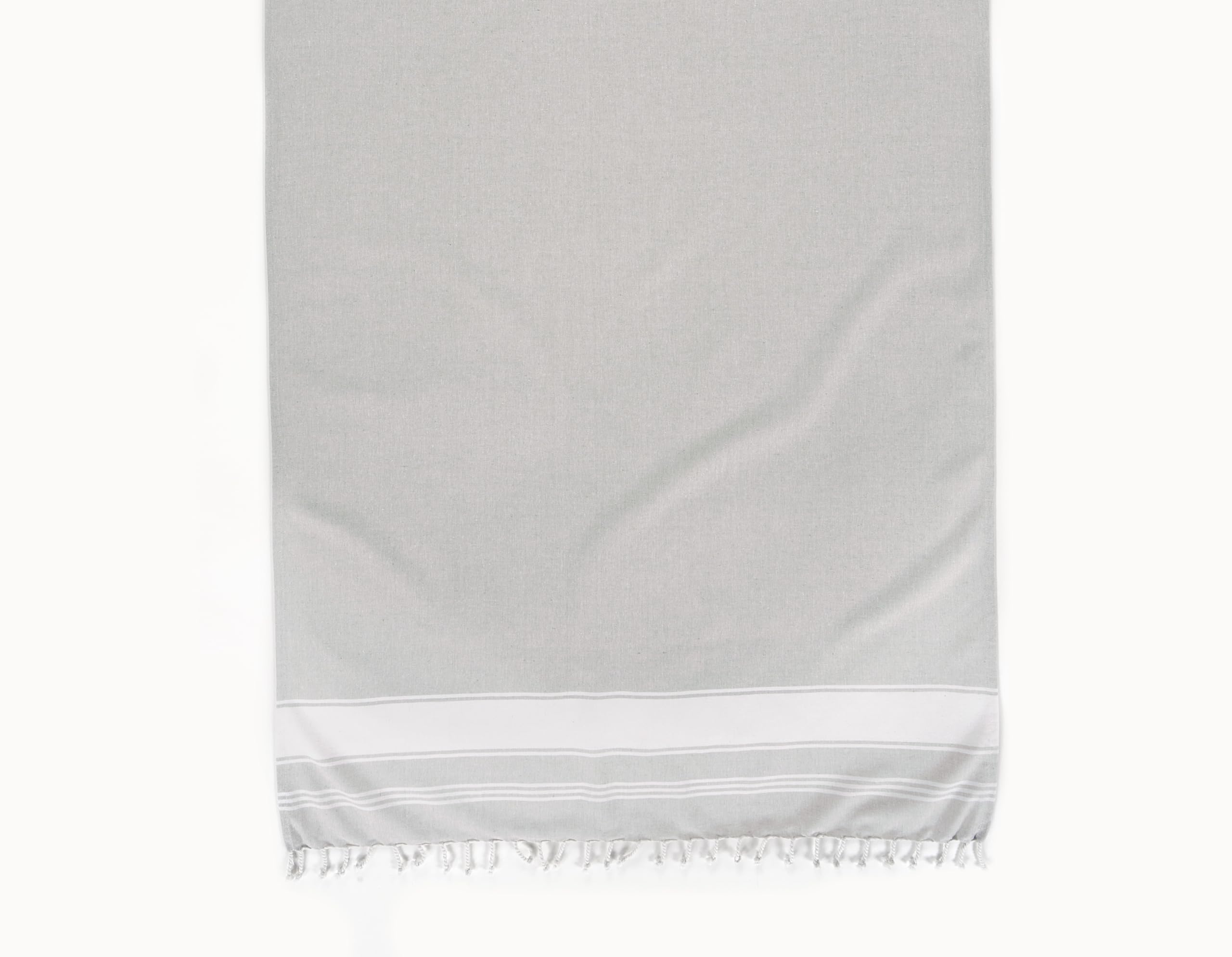 Toalla De Playa Lane Linen, Grande, Para Piscina, Tamaño Xl, 39 X 71 Cm, Color Gris - Venta Internacional.