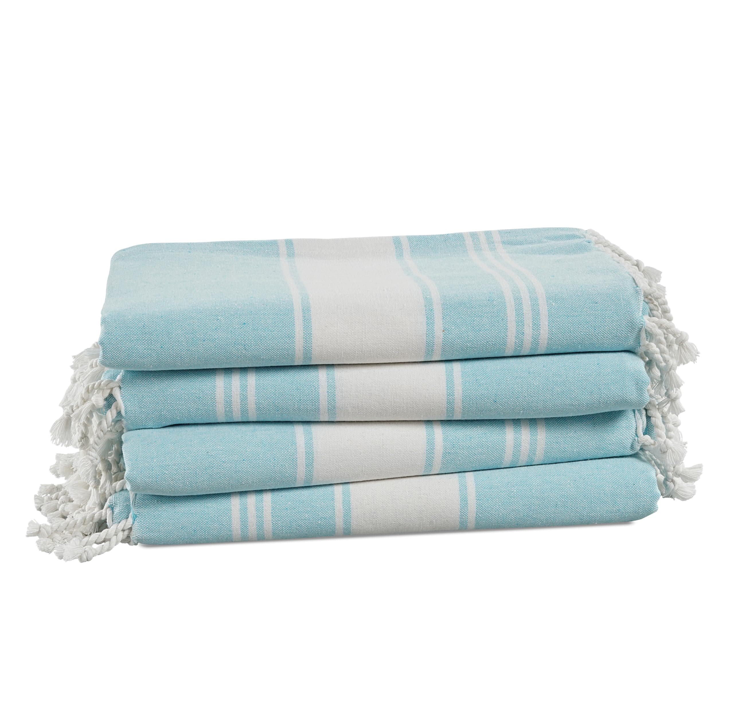 Toalla De Playa Lane Linen De Gran Tamaño, Paquete De 4 Unidades, 39 X 71 Cm, Color Aguamarina - Venta Internacional. $924