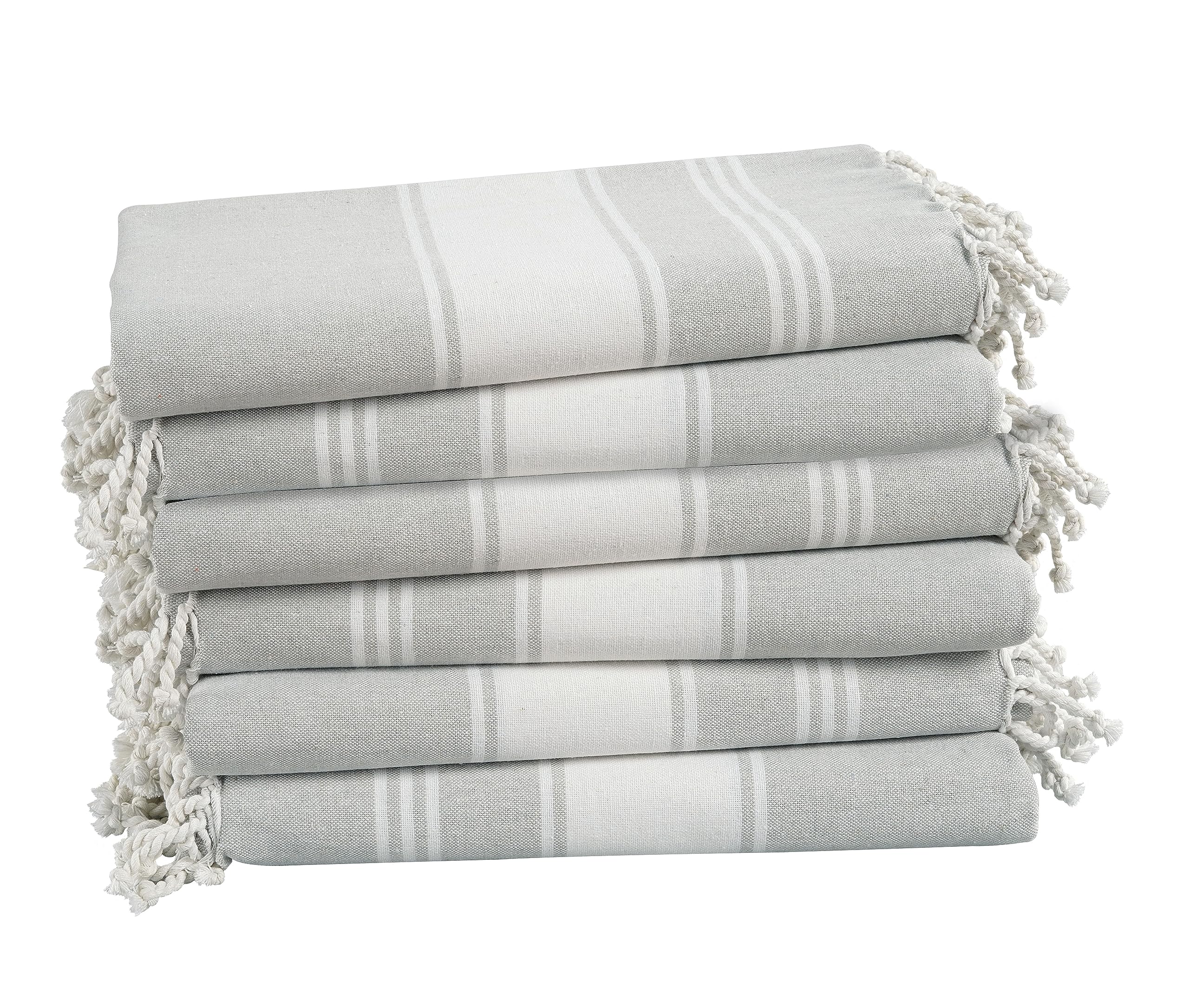 Foto 2 pulgar | Toallas De Playa Turcas Lane Linen Para Piscina, Juego De 6 Toallas De Playa, 39 X 71 Cm - Venta Internacional.
